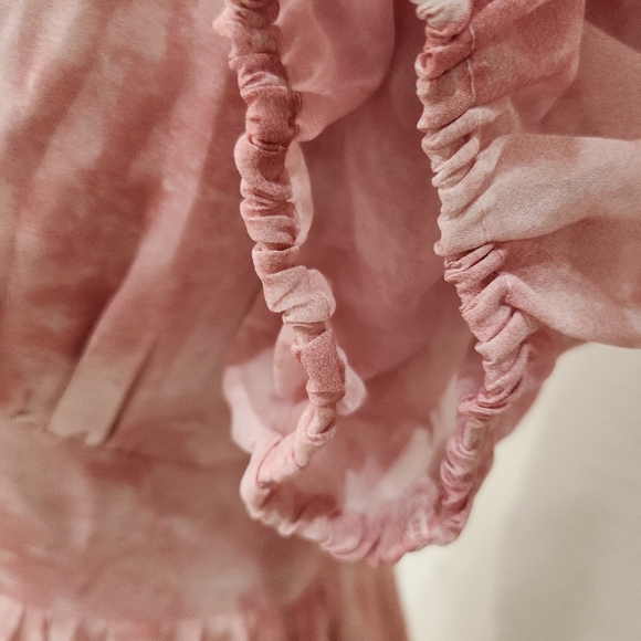 Cara Loren Floral sheer Layered Button Up Dress, Womens XS - Picture 7 of 12